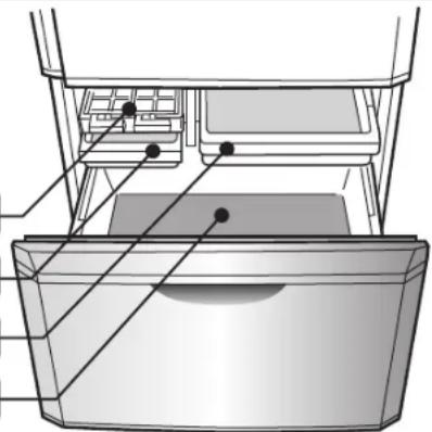 MITSUBISHI MR-BF390EK-OB-A2 - Freezing Case (lower) - 1