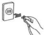 MITSUBISHI MR-BF390EK-W-A2 - Unplug the electrical plug. - 1