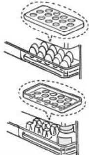 MITSUBISHI MR-BF390EK-W-A2 - vay flexishelf Free egg tray - 5