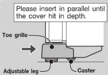 MITSUBISHI MR-CX402EJ-R-A2 - When the tilt cannot be corrected with the adjustable legs. - 3