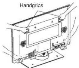 HITACHI 42PD5000TA - Caution when moving the main unit - 1