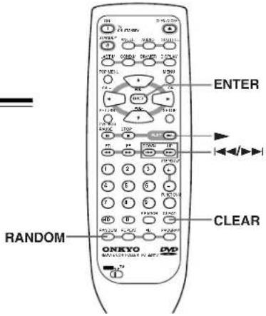 ENTER CLEAR RANDOM ONKYO DVD
