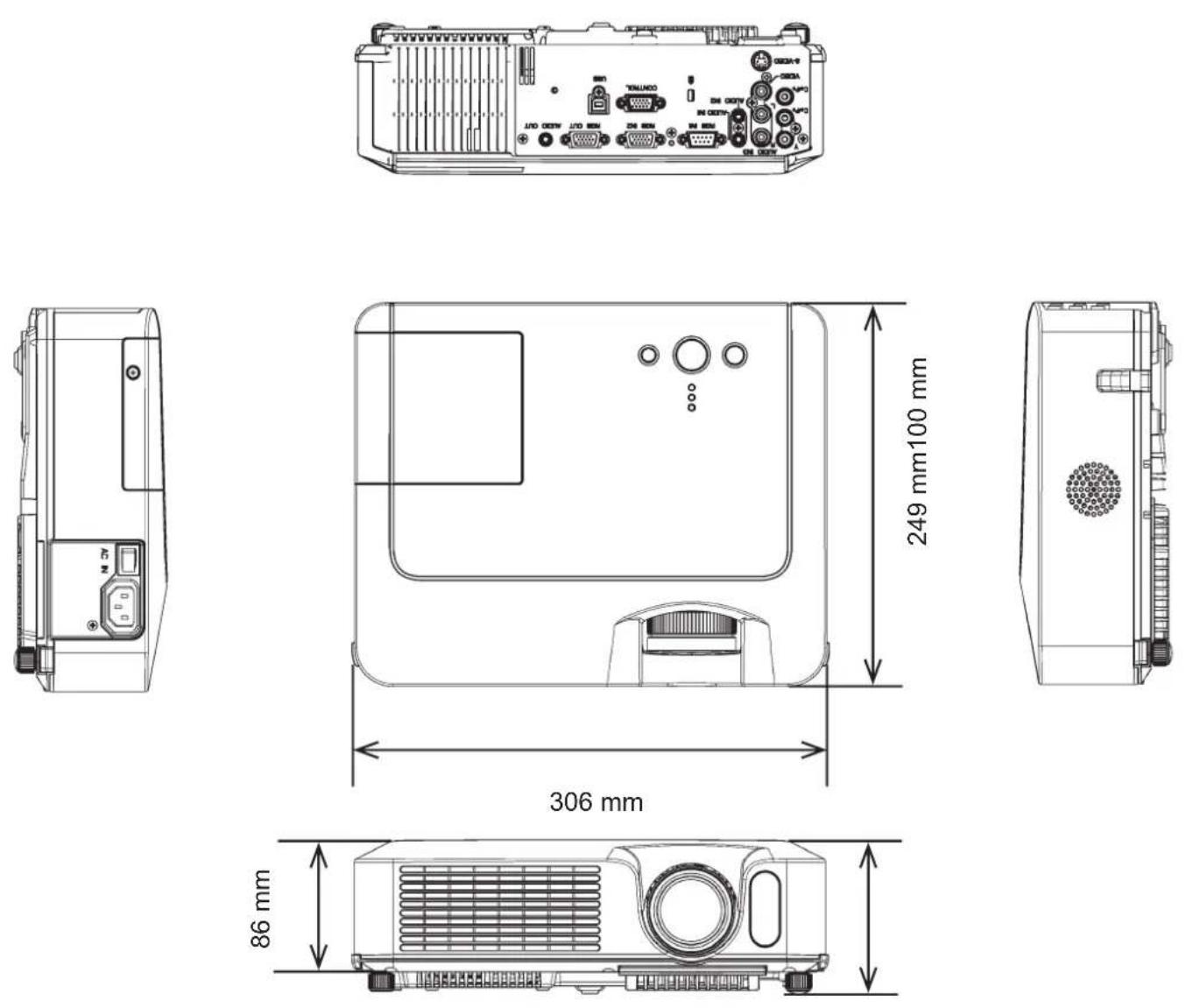 HITACHI CP-X251UF - Specifications (continued) - 1