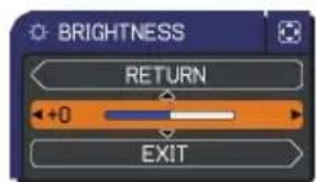 BRIGHTNESS RETURN +0 EXIT