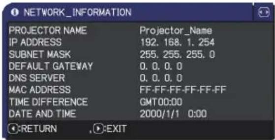 HITACHI CP-X3010N - NETWORK menu - 6