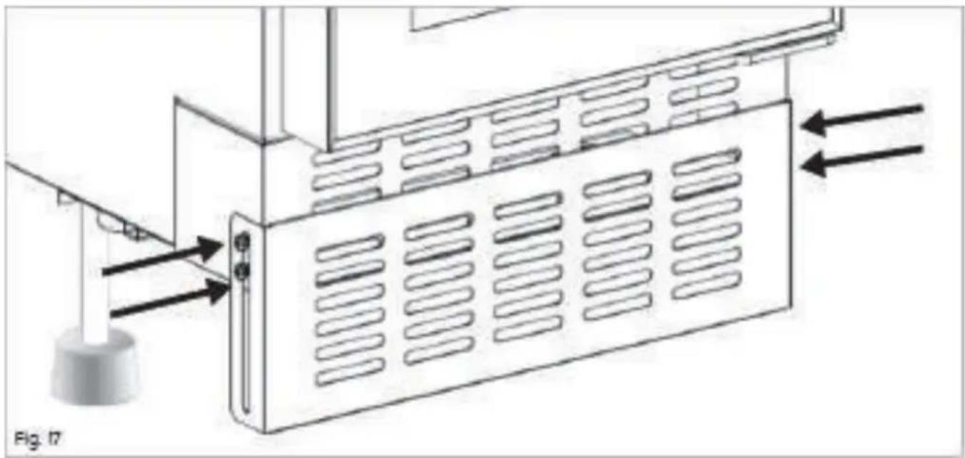 HOOVER HWCB 15 UKSSM - Adjusting the plinth - 1