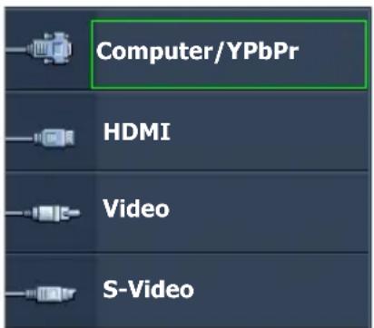 Computer/YPbPr HDMI Video S-Video