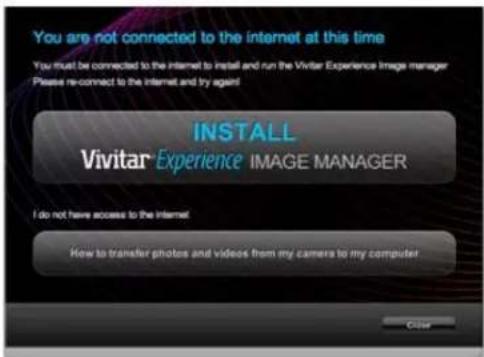 VIVITAR DVR 620v3 - You must be connected to the internet to install and run the Vivitar Experience Image Manager software. - 2