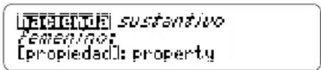 LESTENTE sustantivo feminario: [propiedad]: property