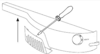 CANDY COCFU240A-80 - Replacing the fridge light bulb - 5