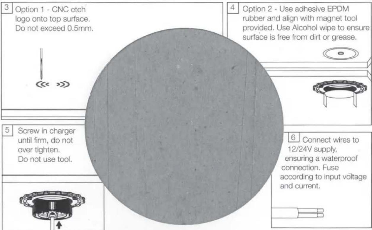 Scanstrut ROKK Hidden Qi - READ THE IMPORTANT SAFETY INFORMATION LEAFLET BEFORE INSTALLING - 3