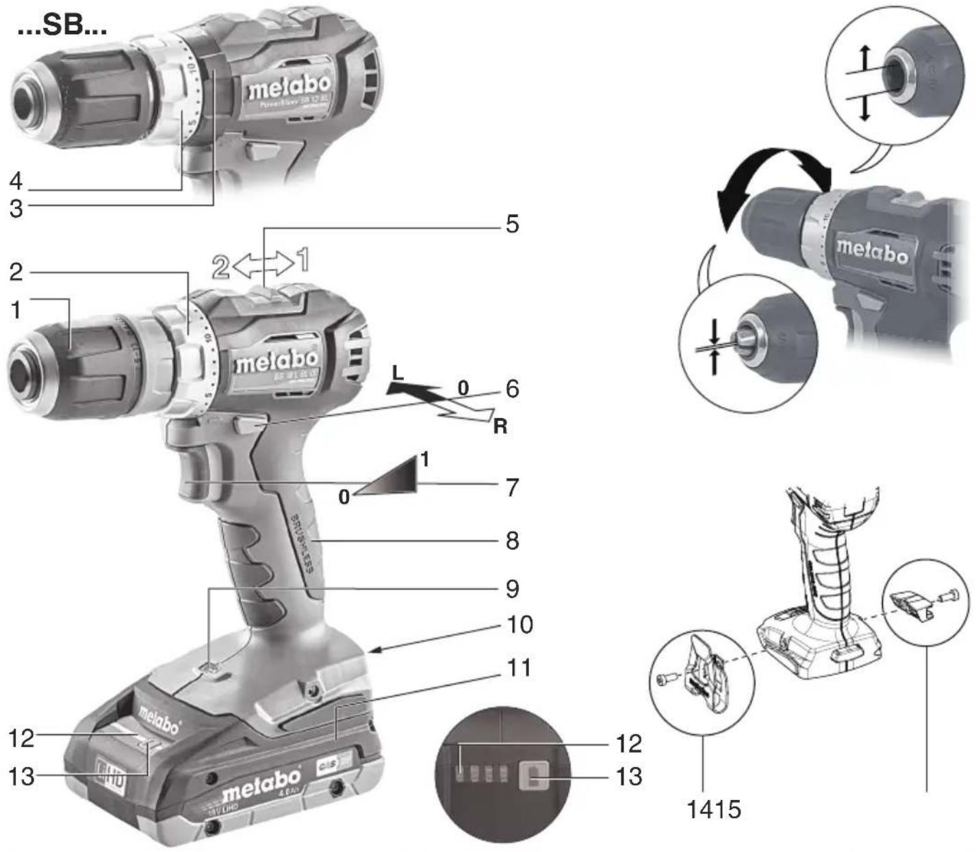 METABO BS 12 BL Quick - 2
