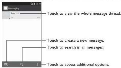 ALCATEL OneTouch Evolve 2 - Text messaging - 1