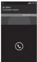 ALCATEL OneTouch Evolve 2 - Answering or rejecting a call - 1