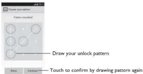 ALCATEL OneTouch Evolve 2 - Lock/Unlock your screen - 1