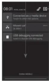 ALCATEL OneTouch Evolve 2 - Notifications panel - 1