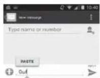 ALCATEL OneTouch Evolve 2 - Creating a text message - 1