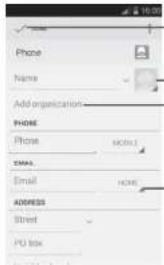ALCATEL OneTouch Evolve 2 - Adding a contact - 1