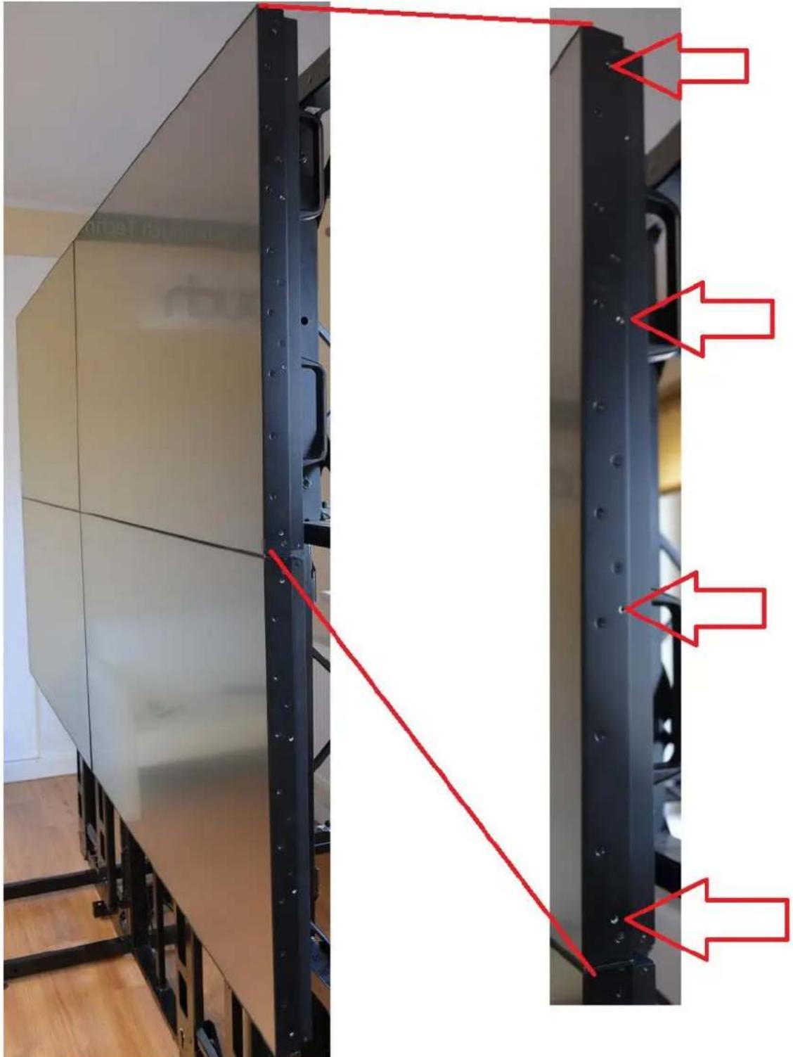 NEC MTS-55L-BASE - Steps how to install Z-Brackets on video wall - 2
