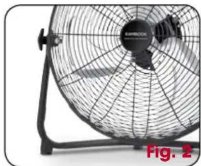 Kambrook KFA624 - To Assemble the Fan Head to the Base - 1