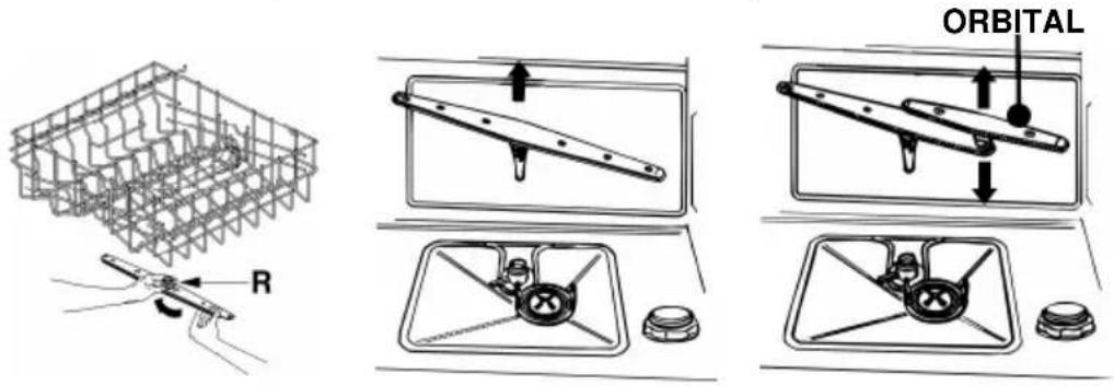 SMEG DWA6D15X - CLEANING THE SPRAY ARMS - 1