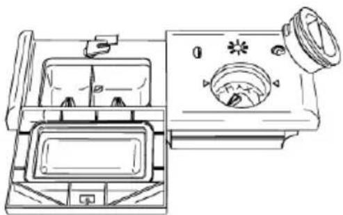SMEG DWA6D15X - Using the rinse aid and detergent dispensers - 1