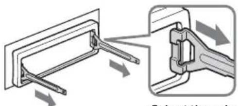 SONY CDX-GT255 - Remove the protection collar. - 1