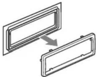 SONY CDX-GT255 - Remove the protection collar. - 2