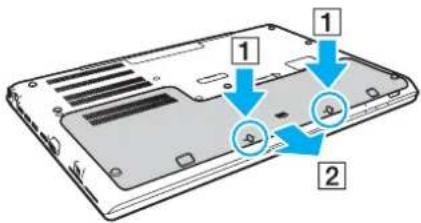 SONY Vaio VPCSE17GA - To remove the battery pack - 1