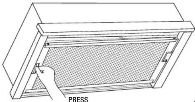WESTINGHOUSE WRH608IK - REMOVE FILTERS FOR CLEANING - 1