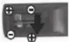 THOMSON 50TM5090 - Installing the remote control batteries - 2