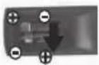 THOMSON 43TH0099 - Installing the remote control batteries - 2