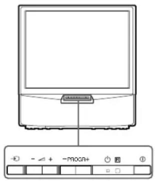 SONY KP-41S5G - Λειτουργία της τηλεόρασης με τη χρήση των πλήκτρων της τηλεόρασης - 1