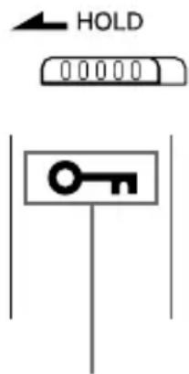 SONY D-VE45 - Slide HOLD in the direction of the arrow. - 1