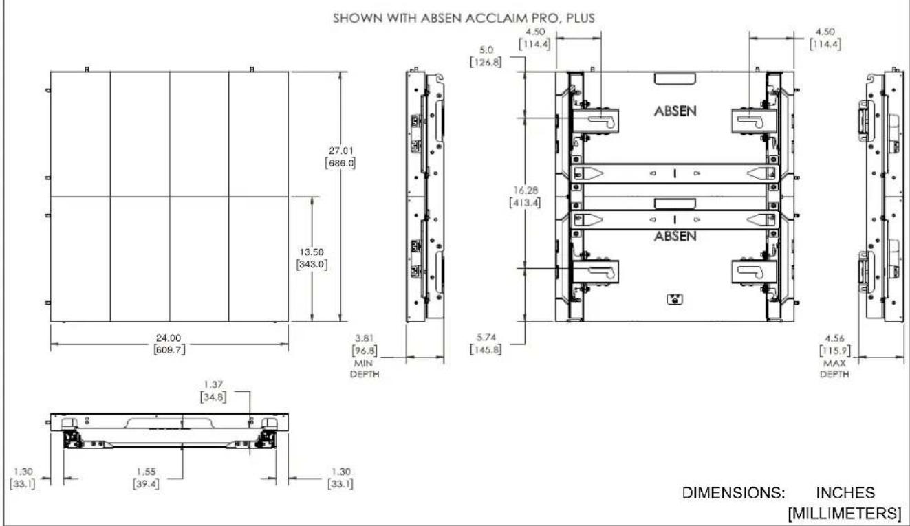 Chief TIL1X3AP - Site Requirements for Wood or Steel Stud Installation - 4