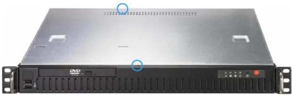 ASUS RS100-E4/PI2 - Installing the cover - 3