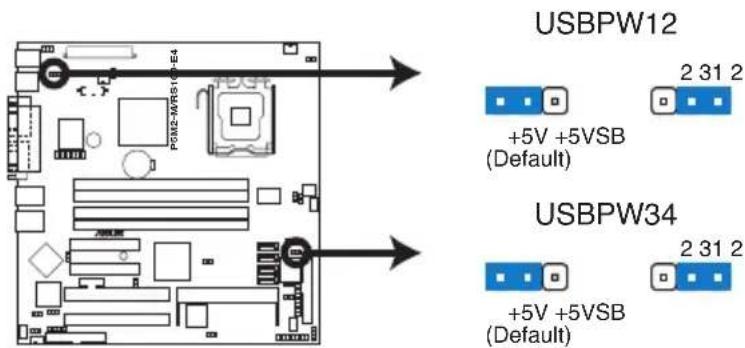 USBPW12 +5V +5VSB (Default) USBPW34 +5V +5VSB (Default)