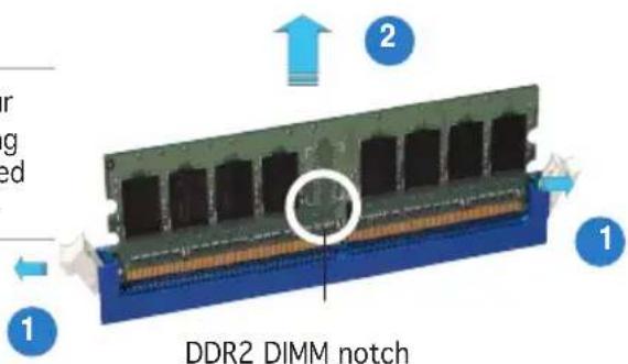 DDR2 DIMM notch
