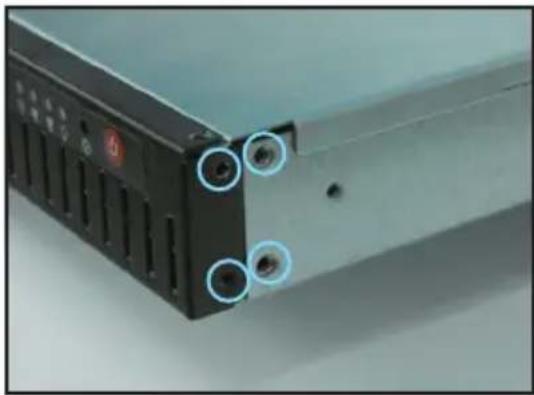 ASUS RS100-E4/PI2 - Attaching the rack ears - 2