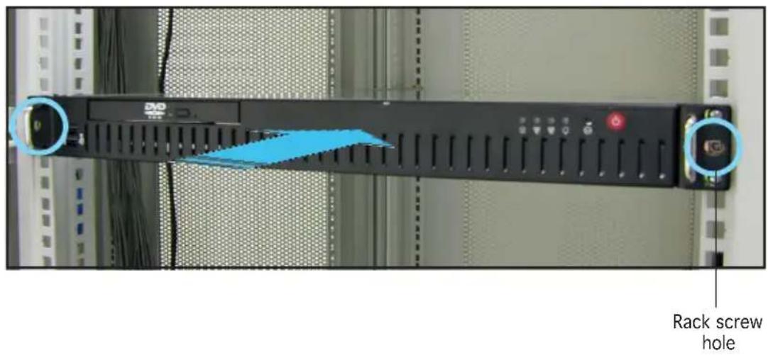 Rack screw hole