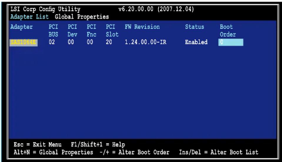 ASUS PIKE 1068E - LSI Corporation MPT Setup Utility - 3