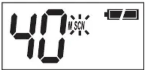 UNIDEN UH710SX-2NB - Example. CH40 becomes active - 1