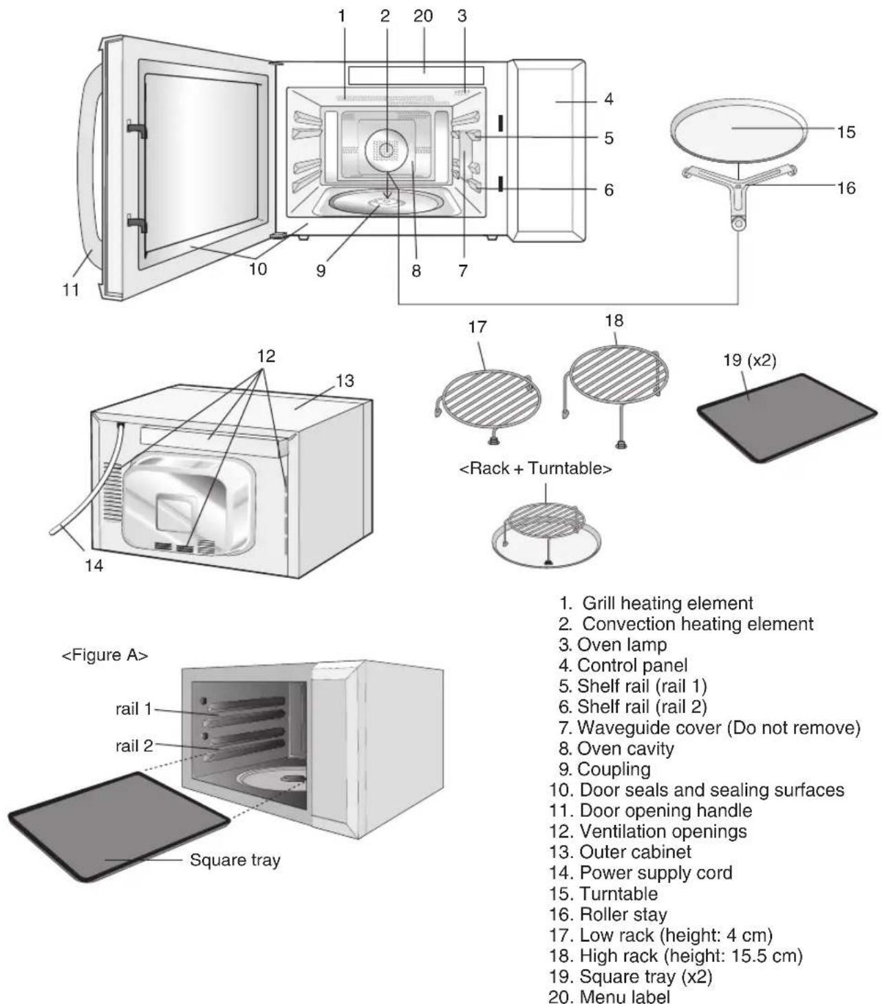 SHARP R-995DW - OVEN DIAGRAM - 1