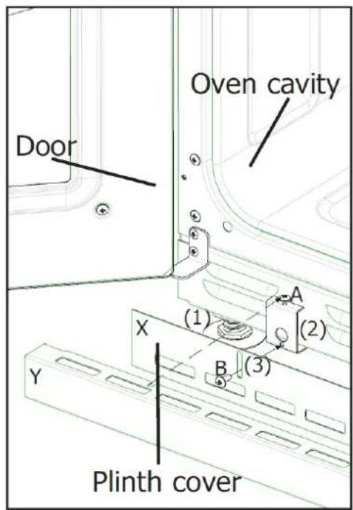 BELLING BRD1100DFWH - Fitting the plinth - 1