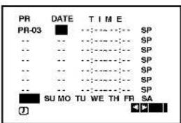 PR DATE T I M E PR-03 SP .. SP .. SP .. SP .. SP .. SP .. SP SU MO TU WE TH FR SA ⑦
