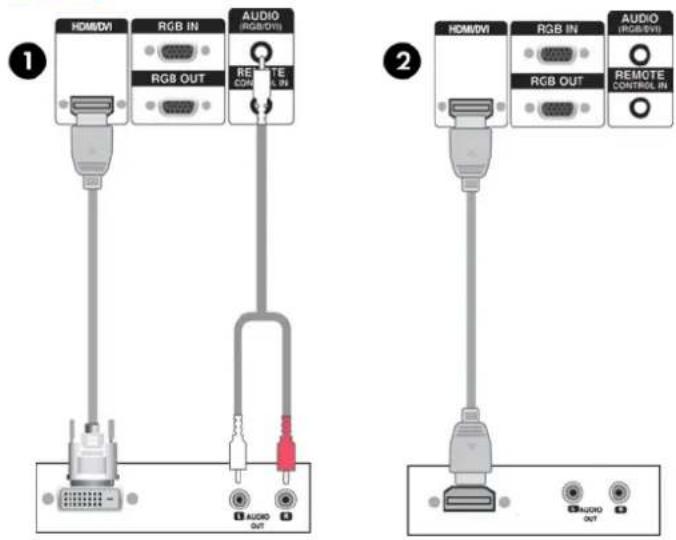 LG LD4200TM - 连接 HDMI 输入 (480p/720p/1080i/1080p) - 1