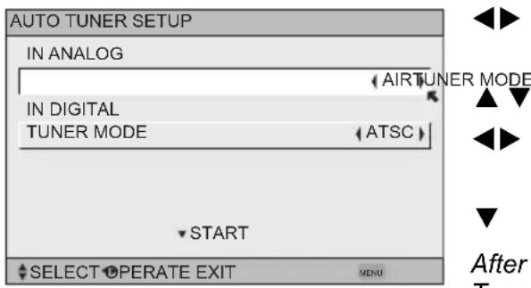 JVC HD-P61R1U - Auto Tuner Setup - 1