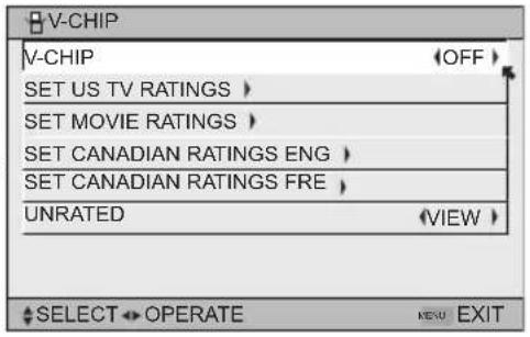 JVC HD-61G887 - Setting US V-Chip Ratings - 7