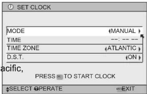 JVC HD-61G887 - Set Clock - 19