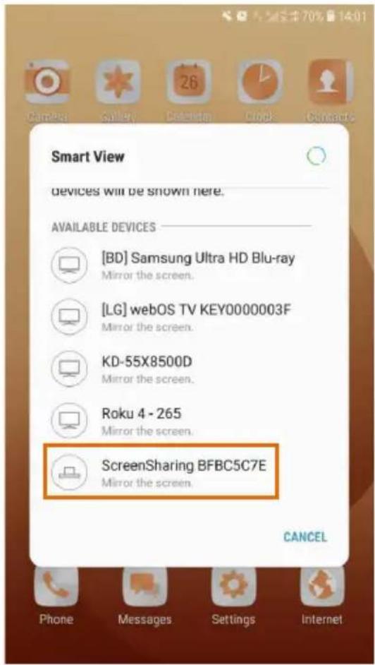Siig CE-H25Z11-S1 - • Take Samsung Android as an example: - 2